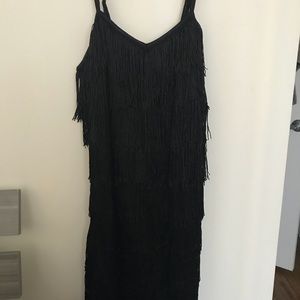 Black Flapper Dress 1920s style